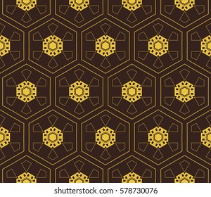 Geometric shape abstract vector illustration. Seamless pattern.