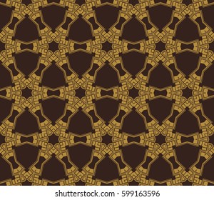 Geometric shape abstract vector illustration. Seamless pattern.
