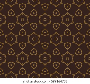 Geometric shape abstract vector illustration. Seamless pattern.