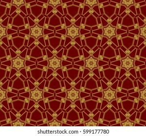 Geometric shape abstract vector illustration. Seamless pattern.