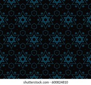 Geometric shape abstract vector illustration. Seamless pattern.