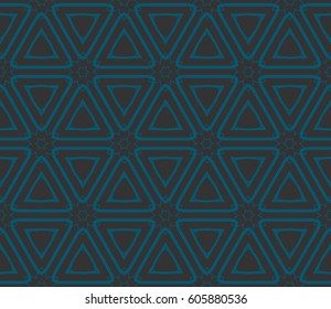 Geometric shape abstract vector illustration. Seamless pattern.