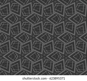 Geometric shape abstract vector illustration. Seamless pattern.