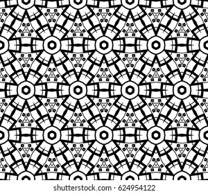 Geometric shape abstract vector illustration. Seamless pattern.