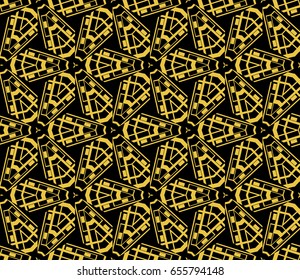 Geometric shape abstract vector illustration. Seamless pattern.