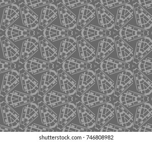Geometric shape abstract vector illustration. Seamless pattern.