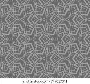 Geometric shape abstract vector illustration. Seamless pattern.