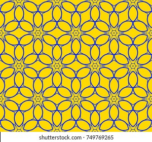Geometric shape abstract vector illustration. Seamless pattern.