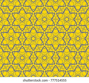 Geometric shape abstract vector illustration. Seamless pattern.