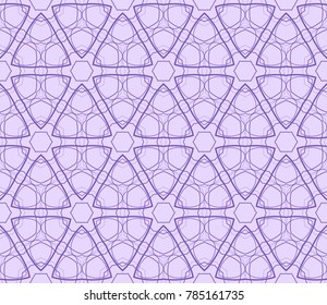 Geometric shape abstract vector illustration. Seamless pattern.