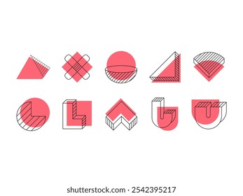 Geometric Shape Art Element Set