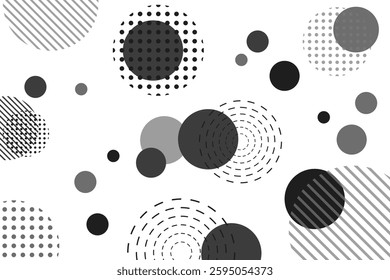  geometric shape background in black color with white background