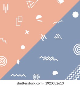 Geometric shape background color design