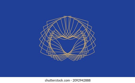 Geometric shape background vector image
