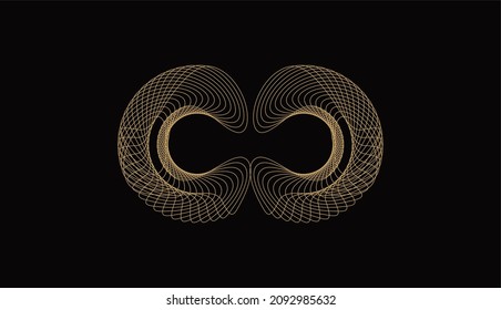 Geometric shape background vector image