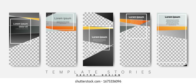 Plantilla de banner de forma geométrica que se puede editar para publicaciones en medios sociales. diseño vectorial
