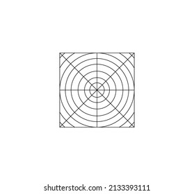 Geometric shape. Beautiful and editable template isolated on a white field