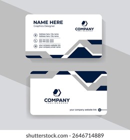 Geometric Shape Business Card Design for Agencies and Freelancers