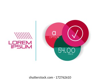Geometrische Form - Vorlage für kreisförmige Infografiken
