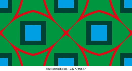 Geometrische Form mit abstraktem Stadtbild. Für Grußkarten, Flyer-Poster, Broschüren, Muster auf grünem Hintergrund, 