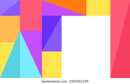 Vorlage für die geometrische Form des bunten Hintergrunddesigns. SSTKBold