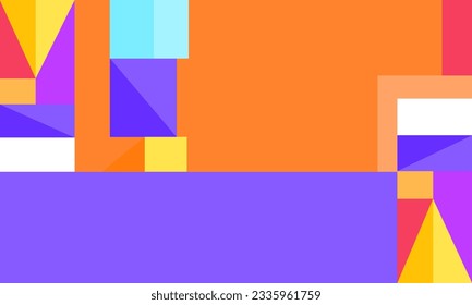Geometric Shape Colorful Background Design Template. SSTKBold