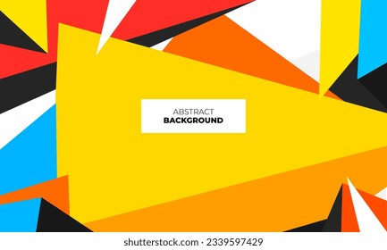 Geometric Shape Colorful Background Design Template. SSTKBold