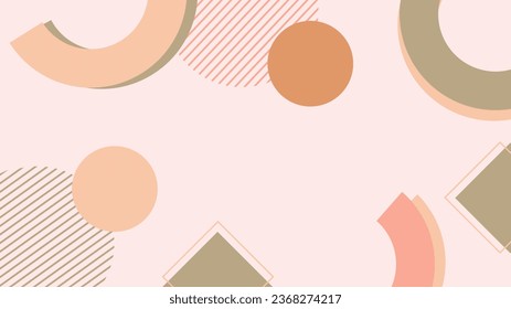 Fondo de color de forma geométrica. El rosa suave deja su fondo abstracto.