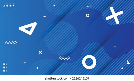 Geometric Shape Combination Background Design.