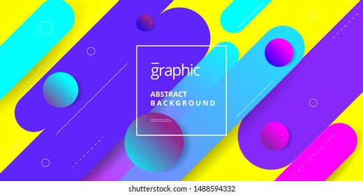 Geometric Shape Composition Background Design