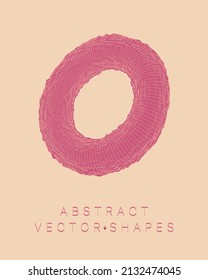 Geometric shape for design. Wireframe illustration. Molecular grid. 3d technology style. Vector illustration. Futuristic connection structure for chemistry and science.
