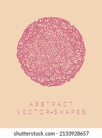 Geometric shape for design. Wireframe illustration. Molecular grid. 3d technology style. Vector illustration. Futuristic connection structure for chemistry and science.