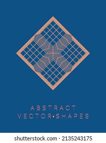 Geometrische Form für das Design. Wireframe-Illustration. Molekulares Gitter. 3D-Technologie-Stil. Vektorgrafik. Futuristische Verbindungsstruktur für Chemie und Wissenschaft.