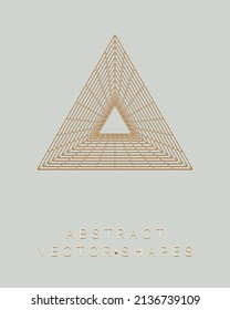 Geometric shape for design. Wireframe illustration. Molecular grid. 3d technology style. Vector illustration. Futuristic connection structure for chemistry and science.