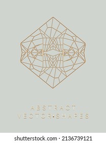Forma geométrica para el diseño. Ilustración del marco de cables. Cuadrícula molecular. 3 d estilo tecnológico. Ilustración vectorial. Estructura de conexión futurista para la química y la ciencia.