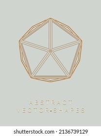 Forma geométrica para el diseño. Ilustración del marco de cables. Cuadrícula molecular. 3 d estilo tecnológico. Ilustración vectorial. Estructura de conexión futurista para la química y la ciencia.