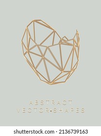 Geometrische Form für das Design. Wireframe-Illustration. Molekulares Gitter. 3D-Technologie-Stil. Vektorgrafik. Futuristische Verbindungsstruktur für Chemie und Wissenschaft.