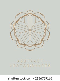 Geometrische Form für das Design. Wireframe-Illustration. Molekulares Gitter. 3D-Technologie-Stil. Vektorgrafik. Futuristische Verbindungsstruktur für Chemie und Wissenschaft.
