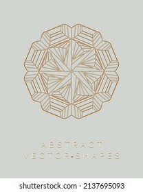 Forma geométrica para el diseño. Ilustración del marco de cables. Cuadrícula molecular. 3 d estilo tecnológico. Ilustración vectorial. Estructura de conexión futurista para la química y la ciencia.