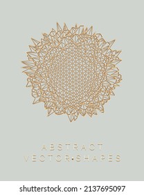 Geometric shape for design. Wireframe illustration. Molecular grid. 3d technology style. Vector illustration. Futuristic connection structure for chemistry and science.