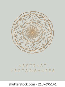Geometric shape for design. Wireframe illustration. Molecular grid. 3d technology style. Vector illustration. Futuristic connection structure for chemistry and science.