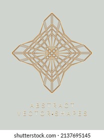 Geometric shape for design. Wireframe illustration. Molecular grid. 3d technology style. Vector illustration. Futuristic connection structure for chemistry and science.