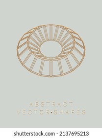 Forma geométrica para el diseño. Ilustración del marco de cables. Cuadrícula molecular. 3 d estilo tecnológico. Ilustración vectorial. Estructura de conexión futurista para la química y la ciencia.
