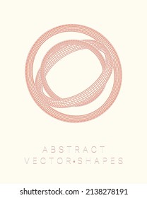 Geometric shape for design. Wireframe illustration. Molecular grid. 3d technology style. Vector illustration. Futuristic connection structure for chemistry and science.