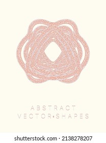 Geometric shape for design. Wireframe illustration. Molecular grid. 3d technology style. Vector illustration. Futuristic connection structure for chemistry and science.