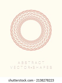Forma geométrica para el diseño. Ilustración del marco de cables. Cuadrícula molecular. 3 d estilo tecnológico. Ilustración vectorial. Estructura de conexión futurista para la química y la ciencia.