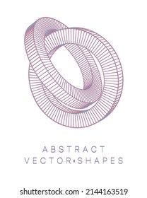 Geometric shape for design. Wireframe illustration. Molecular grid. 3d technology style. Vector illustration. Futuristic connection structure for chemistry and science