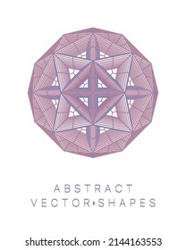 Geometric shape for design. Wireframe illustration. Molecular grid. 3d technology style. Vector illustration. Futuristic connection structure for chemistry and science