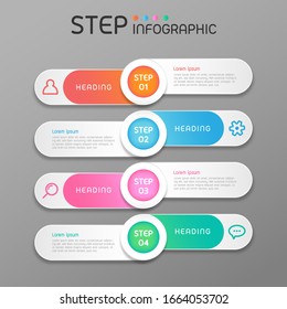 Geometric shape elements with steps,road map,options,milestone,processes or workflow.Business data visualization.Creative step infographic template for presentation,vector illustration.