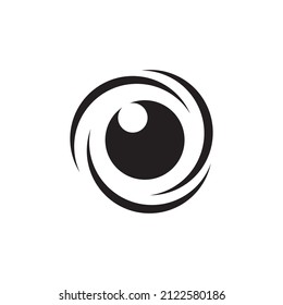 geometric shape eye black logo design, vector graphic symbol icon illustration creative idea